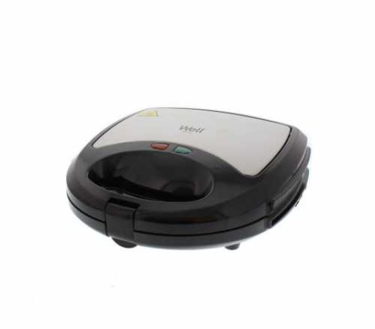 Sandwich maker Tasty 3 in 1 750W negru Well